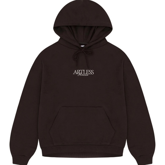 Artless Forever Unisex SWEATSHIRT - CHOCOLATE BROWN Organic Cotton - Picture 1 of 9